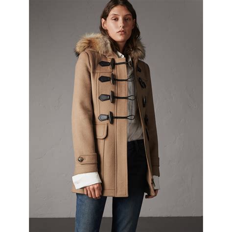 cuffie burberry|burberry duffle coat.